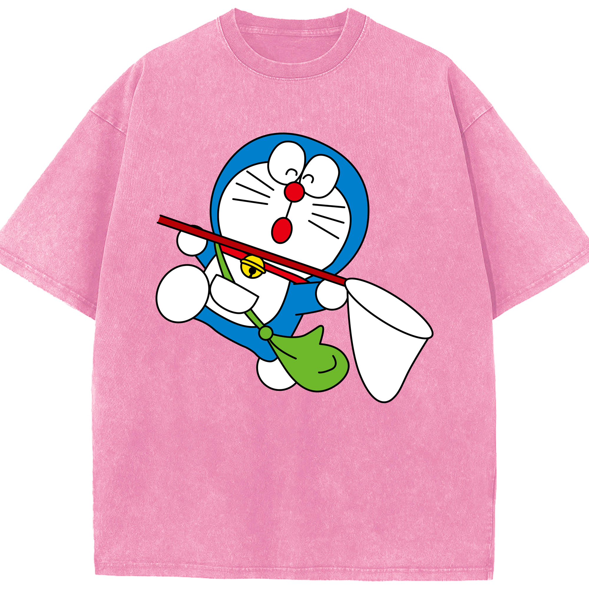 （画像用） ドラえもん Doraemon 綿100% ヴィンテージ風 半袖Tシャツ（フロントプリント）